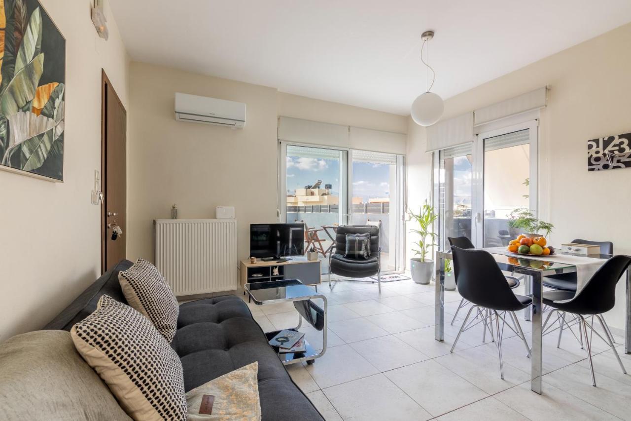 Bright & Modern Apt With View Heraklion Exterior foto